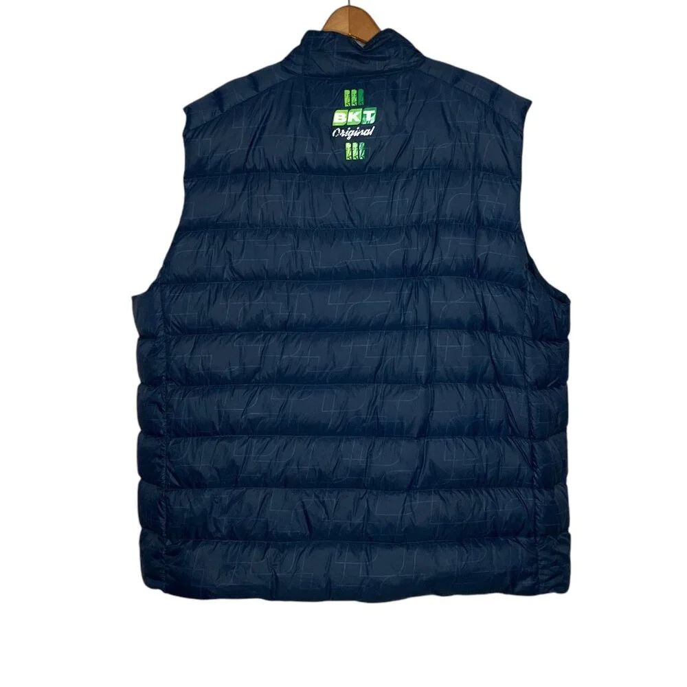 BKT Men's‎ 3XL Blue Ultra Light Packable Duck Down Feather Puffer Vest Jacket - Picture 2 of 4